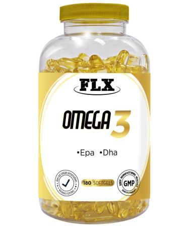 FLX Omega 3 Fish Oil 1000 Mg 180 Softgel