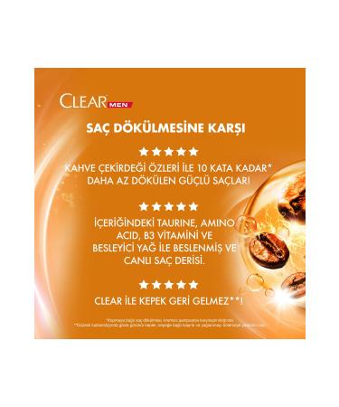 Clear Men Anti-Dandruff Shampoo Against Hair Loss Coffee Bean Extract 485 ml - Buy Online on GoSupps.com