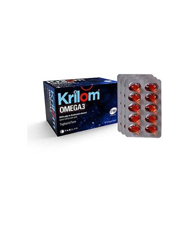 Tab Brand: Krilom Omega 3 50 Capsules Fish Oil And Astaxanthin Extract Category: Mineral - Buy Online on GoSupps.com