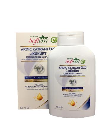 Softem Herbal Shampoo Containing Juniper Tar Extract and Sulfur 300 Ml