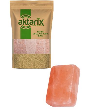 Aktarix 3 Kg Ground Fine Himalayan Salt for Cooking + Large Himalayan Salt Soap