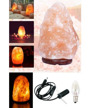 Aktarix 2 Pieces 1-2 Kg Himalayan Rock Salt Lamp With On Off Button Specially Selected - Buy Online on GoSupps.com