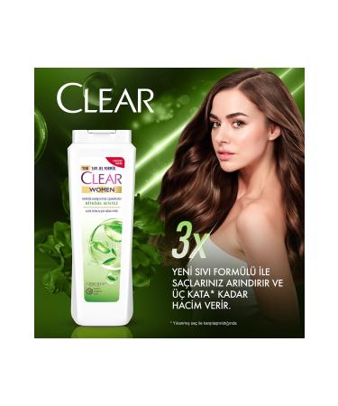 Clear Women Anti-Dandruff Shampoo Herbal Synthesis Aloe Vera & Tea Tree Oil 485 ml - Buy Online on GoSupps.com