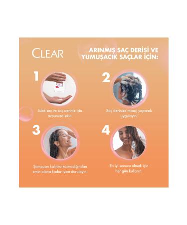 Clear Women Anti-Dandruff Shampoo Clay Therapy Purified and Soft Hair 485 ml - Buy Online on GoSupps.com