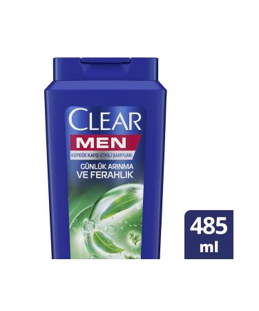 Clear Men Anti-Dandruff Shampoo Daily Purification and Refreshing Cedarwood and Eucalyptus Extracts 485 ml