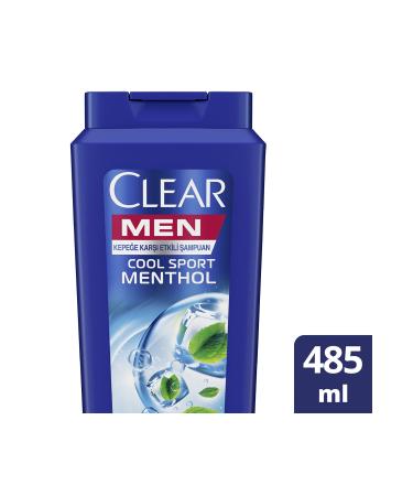 Clear Men Anti-Dandruff Shampoo Cool Sport Menthol Refreshing Menthol Effect 485 ml