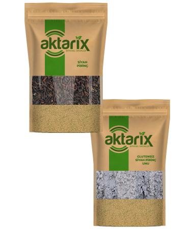 Aktarix 500 Gr Black Rice + 500 Gr Black Whole Rice Flour