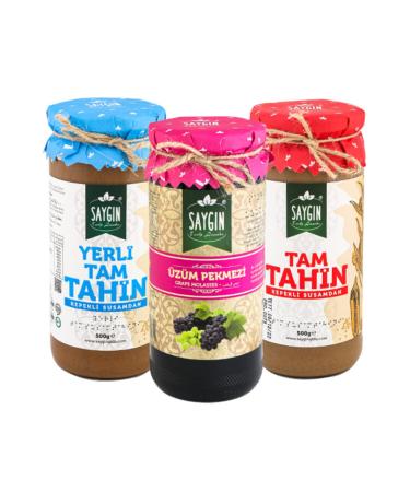 Sayg n 3-Piece Tahini Advantageous Opportunity Package Grape Molasses 630 G