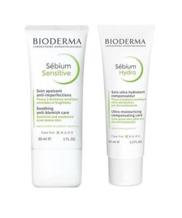 Bioderma Sebium Sensitive Cream 30 Ml+ Sebium Hydra Cream 40 Ml