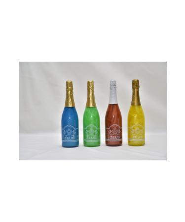 OS ZEUS Non-Alcoholic Non-Carbonated Beverage Blueberry Lime Mint Mixed Fruit and Banana Flavored Beverage 4 Pieces