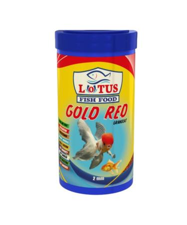 Lotus Gold Red 250ml Algae Astaxanthin Color Goldfish Food 90 Gr