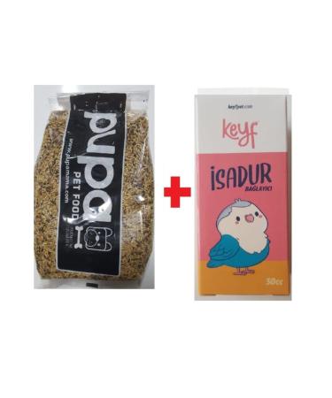 Pupa Canary Food 1 Kg Mixed Grain Keyf Isadur 50 Cc (Has the Ability to Stop Diarrhea in Birds.)