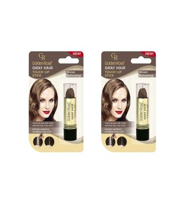 Golden Rose Hair White Covering Stick Brown 2pcs