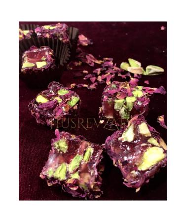 H srevzade Special Turkish Delight with Rose Petals Pistachio and Pomegranate 500 G. - Buy Online on GoSupps.com