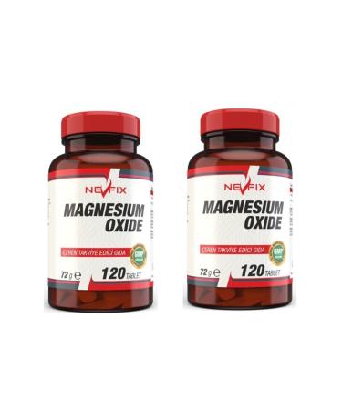 Nevfix Magnesium Magnesium Oxide 120 Tablets X 2 Box 240 Tablets