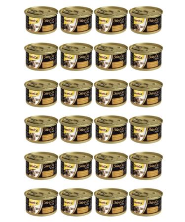 Gimcat Shinycat Tuna Fish Shrimp Malt Canned Cat Food 70 Gr X 24 Pieces