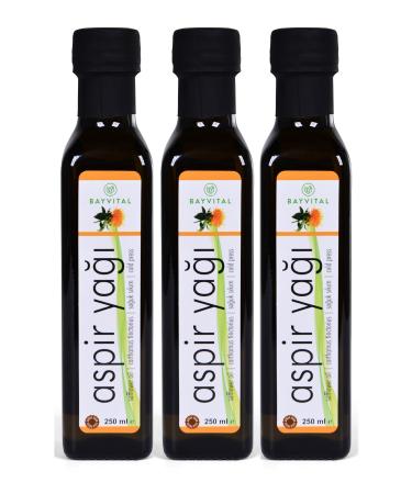 BAYV TAL 3 Pieces X 250 Ml Cold Pressed Safflower Oil 750 Ml