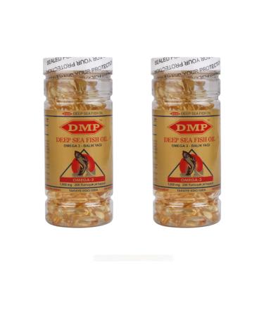 DMP Omega 3 Fish Oil 1000 mg 200 Capsules X 2 Boxes