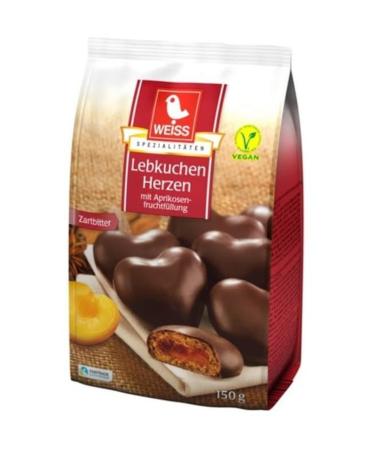 Nestle Weiss Lebkuchen Herzen Zartbitter 150gr
