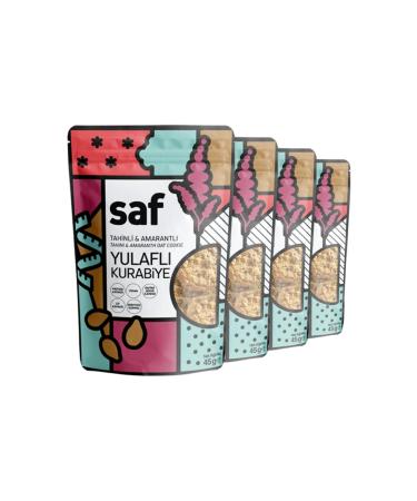 Saf Nutrition Tahini + Amaranth Oatmeal Cookies 45gr X 4