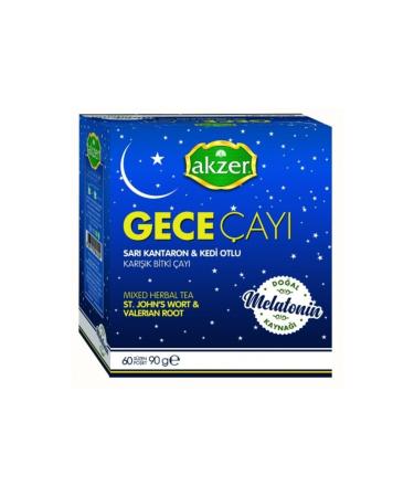 Akzer Night Tea St. John's Wort Cat Herb Mixed Herbal Tea 60 pcs