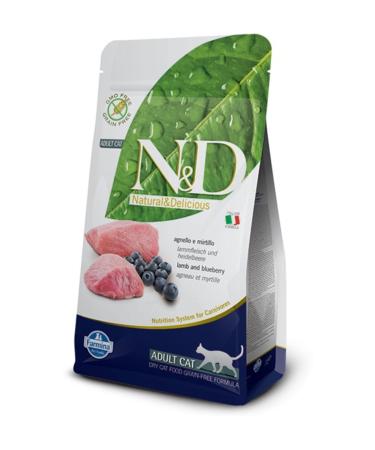 N & D N&amp d Grain Free Lamb Blueberry Cat Food 1.5 Kg