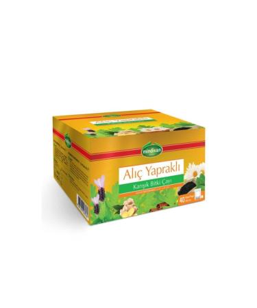 Mindivan Hawthorn Leaf Mixed Herbal Tea 40 Tea Bags (2 Pieces)