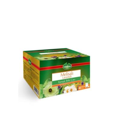 Mindivan Melissa Lavender Mixed Herbal Tea 40 Tea Bags (2 Pieces)