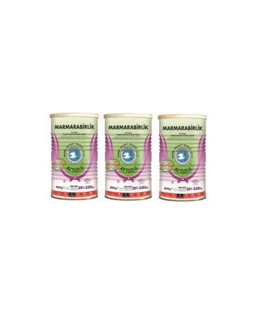Marmarabirlik Natural Black Olives in Brine Lightly Salted 800 Grams 3 Pieces