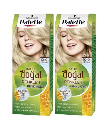 Schwarzkopf 2-Palette Naturel 10-0 Light Daisy - Hair Dye Oil Care Permanent Natural Colors