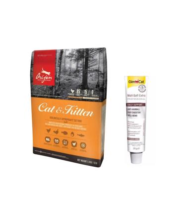 Orijen Cat&kitten Adult&kitten Cat Food 1.8 Kg + Gimcat Anti-hairball Malt Paste Cat Paste 20gr