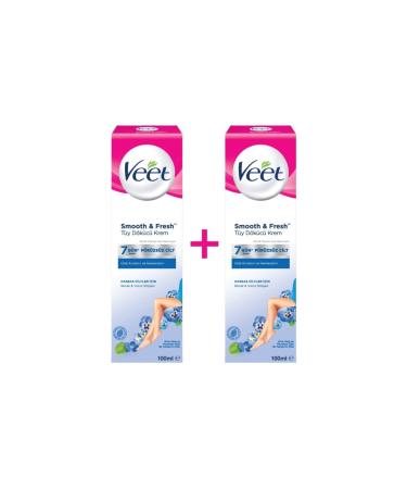 Veet Smooth & Fresh Hair Removal Cream 100ml + 100 Ml 8690570554274