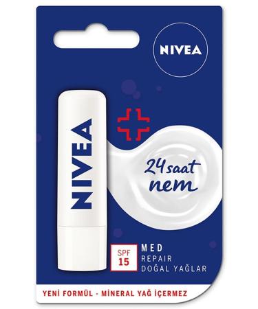 NIVEA Med Repair Lip Care Cream 4.8 gr Category: Lip Cream and Peeling