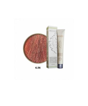 Natulika (SEVEN PIGMENT) Organic Hair Dye 6.56 Tropical Red Dark Blonde 60 ml