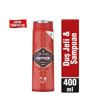 Old Spice Shower Gel & Shampoo Captain 400 ml