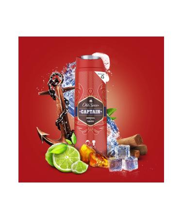 Old Spice Shower Gel & Shampoo Captain 400 ml - Buy Online on GoSupps.com
