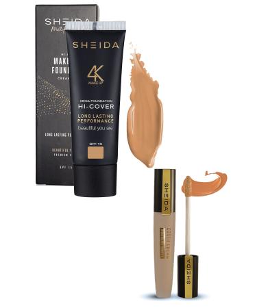 Sheida Cream Foundation(60)+Eye Concealer(55) Duo Set