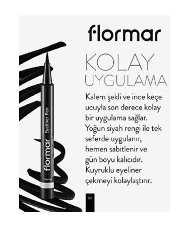 Flormar Felt Tip Liquid Eyeliner 1 ml - Buy Online on GoSupps.com