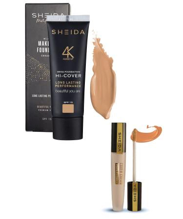 Sheida Cream Foundation (40) + Under Eye Concealer (54) Duo Set