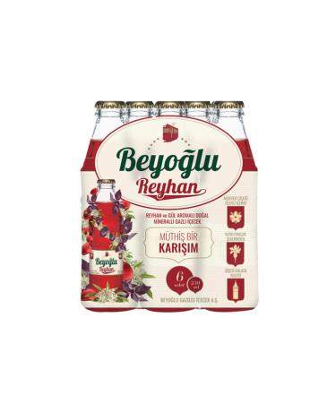 Beyo lu Basil and Rose Flavored Soda 6x250 Ml