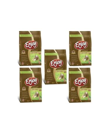 Enjoy Chicken 1 Kg 5 Pack Adult Dry Cat Food