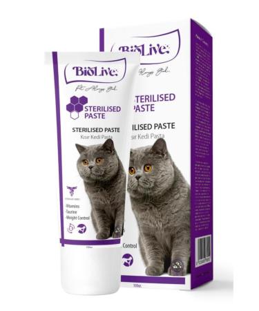 Biolive Anti Hairball + Vitamin Malt Paste for Neutered Cats 100gr