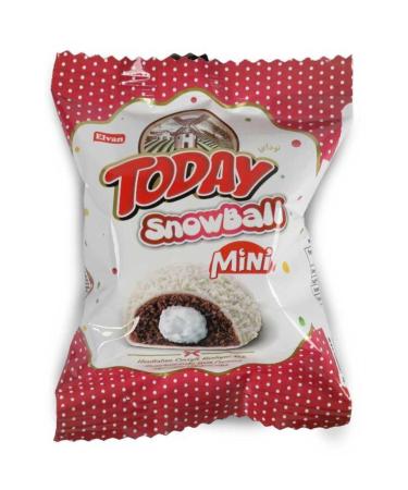 Elvan Today Snowball Mini Coconut Cake 25 Gr. 24 Pieces (1 Box)
