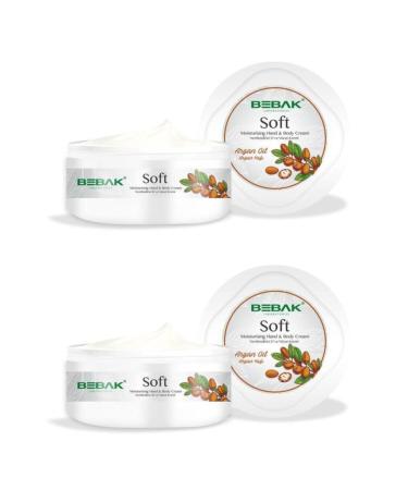 Bebak Argan Oil Moisturizing Hand and Body Cream 300 Ml X 2