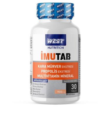 West Nutrition West Imutab Multivitamin Mineral Propolis Sambucus 30 Tablets 30 Days