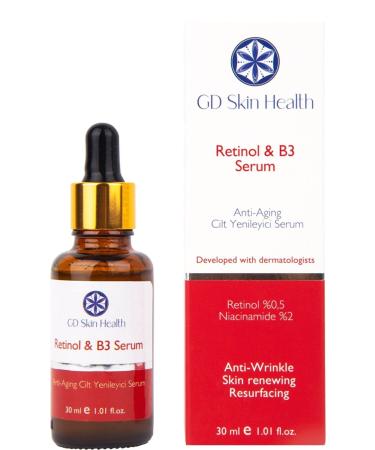 GD skin Health Revitalizing Effective Intensive Moisturizing Retinol Vitamin B3 Serum Intensive Intensive Vitamin C - Buy Online on GoSupps.com