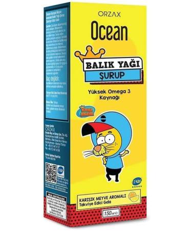 Ocean Tutti Frutti Mixed Fruit Flavored Fish Oil Syrup 150 ml