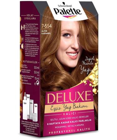 Palette - Brand: Hair Dye Golden Carame No: 7-554 50 Ml Category: Hair Dye