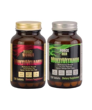 Force Nutrition Force Women Multivitamin Force Men Multi Vitamin 2-Piece Set