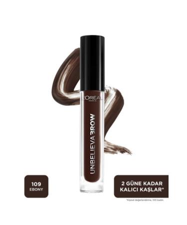 L'Oreal Paris L'or al Paris Unbelieva Brow Long-Lasting Eyebrow Gel - 109 Ebony - Buy Online on GoSupps.com